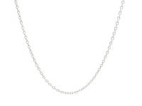 18k White Gold Round Cable Chain (1.50 mm)