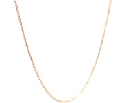 Diamond Cut Cable Link Chain in Rose Gold (0.87 mm)