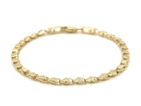 2.9mm 14k Yellow Gold Heart Anklet