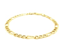 14k Yellow Gold Lite Figaro Bracelet (5.60 mm)