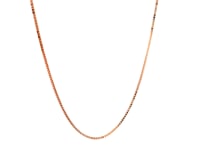 14k Rose Gold Adjustable Box Chain (0.70 mm)