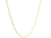 Double Extendable Cable Chain in 14k Yellow Gold (1.00 mm)