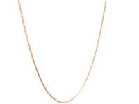 Double Extendable Cable Chain in 14k Rose Gold (0.85 mm)