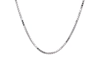 18k White Gold Classic Box Chain (1.40 mm)