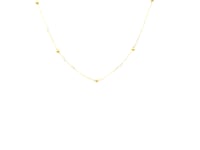 Bead Links Saturn Chain in 14k Yellow Gold (1.80 mm)