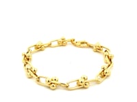 14k Yellow Gold 7 1/2 inch Jax Chain Bracelet (5.00 mm)